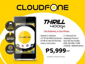 Cloudfone Thrill 400qx